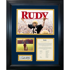 image:imageFramed Rudy Ruettiger Notre Dame Facsimile Laser Engraved Signature Auto Movie 11x14Photo Sig Collage