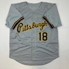 image:imageAutographedSigned Andy Van Slyke Pittsburgh Grey Baseball Jersey JSA COA