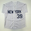 image:imageAutographedSigned Darryl Strawberry New York Pinstripe Baseball Jersey JSA COA