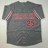 image:imageAutographedSigned Jim Thome Philadelphia Grey Baseball Jersey JSA COA