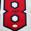 image:imageAutographedSigned Steven Kwan Cleveland White Baseball Jersey JSA COA