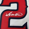 image:imageFacsimile Autographed Vladimir Guerrero Sr Vlad Los Angeles LA Anaheim White Reprint Laser Auto Baseball Jersey Size Mens XL