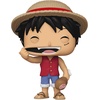 image:imageMonkey D Luffy 1771 with Meat One Piece Funko POP Animation Anime Figurine Bundle with HOFSM Protector Case