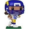 image:imagePuka Nacua 306 Funko POP Football Los Angeles Rams Figurine Bundle with HOFSM Protector Case