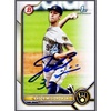 image:image2022 Topps Bowman Draft Jacob Misiorowski BD132 Auto Milwaukee Brewers Rookie RC Baseball Card Prova COA