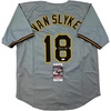 image:imageAutographedSigned Andy Van Slyke Pittsburgh Grey Baseball Jersey JSA COA