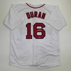image:imageFacsimile Autographed Jarren Duran Boston White Reprint Laser Auto Baseball Jersey Size Mens XL