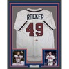 image:imageFramed AutographedSigned John Rocker 33x42 Atlanta White Baseball Jersey PSADNA COA
