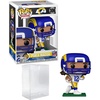 image:imagePuka Nacua 306 Funko POP Football Los Angeles Rams Figurine Bundle with HOFSM Protector Case