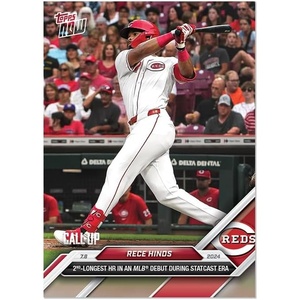 image:image2024 Topps Now Rece Hinds 401 Cincinatti Reds Call Up Rookie RC Baseball Card