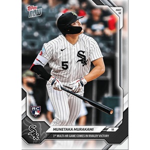 image:image2026 Topps Now Munetaka Murakami 210 1st Multi Home Run Game Comes in Rivalry Victory Chicago White Sox Rookie RC Baseball Card