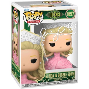 image:imageAriana Grande Glinda 1697 In Bubble Gown Wicked Facsimile Signed Reprint Laser Autographed Funko POP Movies Figurine with Protector Case