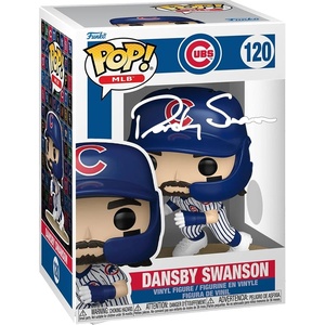 image:imageDansby Swanson 120 Facsimile Signed Reprint Laser Autographed Funko POP Baseball Chicago Cubs Figurine with Protector Case