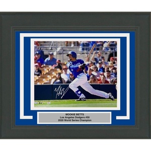 image:imageFramed AutographedSigned Mookie Betts Los Angeles LA Dodgers 16x20 Baseball Photo Fanatics COA