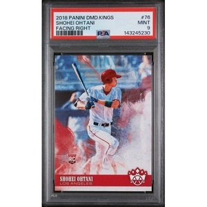 image:imageGraded 2018 Panini Diamond Kings Shohei Ohtani 76 Facing Right Rookie RC Baseball Card PSA 9 Mint