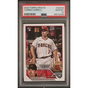 image:imageGraded 2023 Topps Update Corbin Carroll US244 Rookie RC Baseball Card PSA 10 Gem Mint