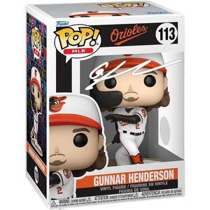 image:imageGunnar Henderson 113 Facsimile Signed Reprint Laser Autographed Funko POP Baseball Baltimore Orioles Figurine with Protector Case