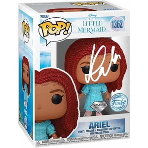 image:imageHalle Bailey Ariel Little Mermaid Live Action 1362 Disney Princess Facsimile Signed Reprint Laser Autographed Funko POP Figurine with Protector Case