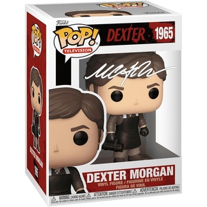 image:imageMichael C Hall Dexter Morgan 1965 Facsimile Signed Reprint Laser Autographed Funko POP TV Television Figurine with Protector Case