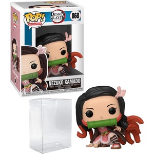 image:imageNezuko Kamado 868 Demon Slayer Funko POP Animation Figurine Bundle with HOFSM Protector Case