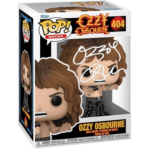 image:imageOzzy Osbourne 404 Shirtless 1989 Facsimile Signed Reprint Laser Autographed Funko POP Rocks Figurine with Protector Case