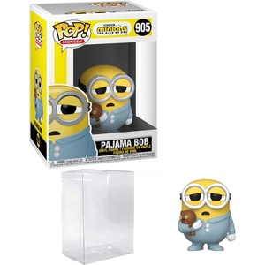image:imagePajama Bob 905 Minions Funko POP Movies Figurine Bundle with HOFSM Protector Case