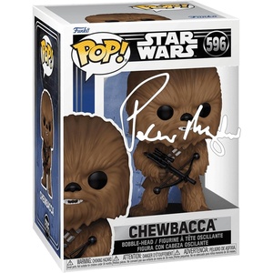image:imagePeter Mayhew Chewbacca 596 Facsimile Signed Reprint Laser Autographed Funko POP Movies Star Wars Episode IV A New Hope Figurine with Protector Case