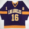 image:imageAutographedSigned Marcel Dionne HOF 92 Los Angeles LA Purple Hockey Jersey JSA COA