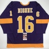 image:imageAutographedSigned Marcel Dionne HOF 92 Los Angeles LA Purple Hockey Jersey JSA COA