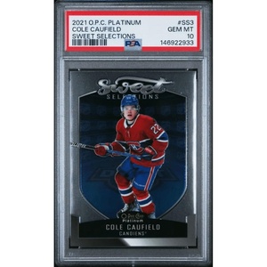 image:imageGraded 2021 Upper Deck OPC Platinum Cole Caufield SS3 Sweet Selections Rookie RC Hockey Card PSA 10 Gem Mint