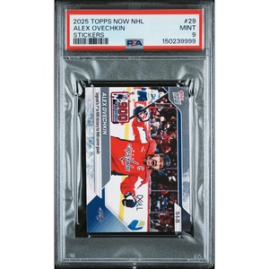 image:imageGraded 2025 Topps Now Alex Ovechkin 29 Hockey Card PSA 9 Mint