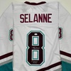 image:imageAutographedSigned Teemu Selanne Finnish Flash Anaheim White Retro Hockey Jersey JSA COA