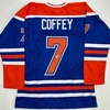 image:imageFacsimile Autographed Paul Coffey Edmonton Blue Reprint Laser Auto Hockey Jersey Size Mens XL