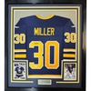 image:imageFramed AutographedSigned Ryan Miller 35x39 Buffalo Blue Hockey Jersey JSA COA