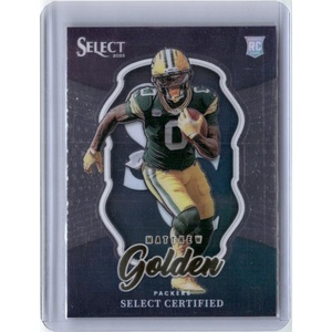 image:image2025 Panini Select 18 Matthew Golden Select Certified Rookies Rookie RC Football Card