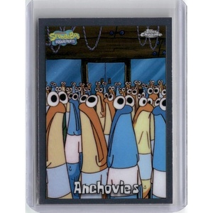 image:image2025 Topps Chrome SpongeBob Squarepants 25th Anniversary Anchovies 105 TV Show Card Near Mint