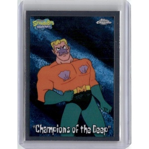 image:image2025 Topps Chrome SpongeBob Squarepants 25th Anniversary Champions of the Deep 190 TV Show Card Near Mint
