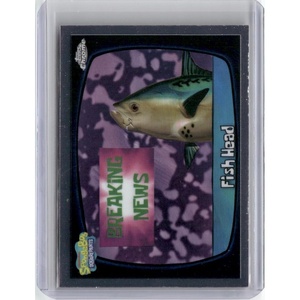 image:image2025 Topps Chrome SpongeBob Squarepants 25th Anniversary Fish Head 114 TV Show Card Near Mint