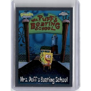 image:image2025 Topps Chrome SpongeBob Squarepants 25th Anniversary Mrs Puffs Boating School 123 TV Show Card Near Mint