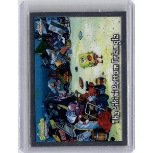image:image2025 Topps Chrome SpongeBob Squarepants 25th Anniversary The Bikini Bottom Triangle 161 TV Show Card Near Mint