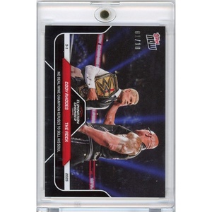image:image2025 Topps Now WWE Cody RhodesThe Rock 26 Black 10 No Deal Wrestling Card
