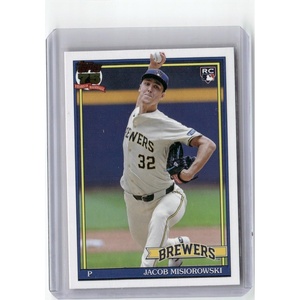 image:image2026 Topps T9174 Jacob Misiorowski 1991 Topps Baseball 35th Anniversary Series One Rookie RC Baseball Card