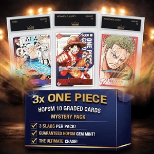 image:image3X One Piece HOFSM 10 Graded Anime Cards Mystery Pack