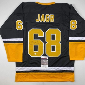 image:imageAutographedSigned Jaromir Jagr Pittsburgh Black Hockey Jersey JSA COA