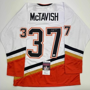 image:imageAutographedSigned Mason McTavish Anaheim White Hockey Jersey JSA COA