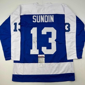 image:imageAutographedSigned Mats Sundin HOF 12 Toronto Blue Hockey Jersey JSA COA