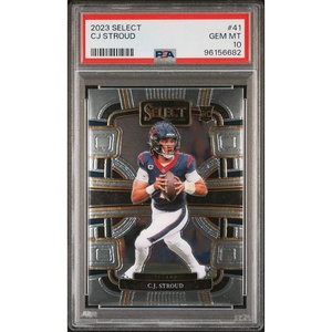 image:imageGraded 2023 Panini Select CJ Stroud 41 Rookie RC Football Card PSA 10 Gem Mint