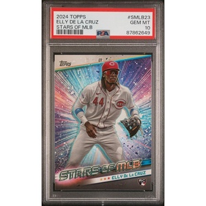 image:imageGraded 2024 Topps Elly De La Cruz SMLB23 Stars of MLB Rookie RC Baseball Card PSA 10 Gem Mint