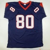 image:imageAutographedSigned Andre Johnson Houston Blue Football Jersey JSA COA