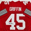 image:imageAutographedSigned Archie Griffin Ohio State Red College Football Jersey Beckett BAS COA